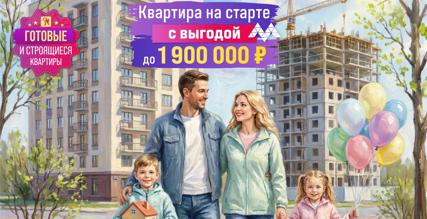 Квартира на старте с выгодой до 1 600 000 рублей